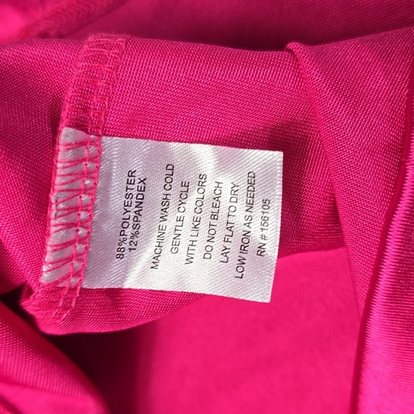 Absolutely love it hot pink spaghetti strap mini dress women's size medium - Picture 5 of 9